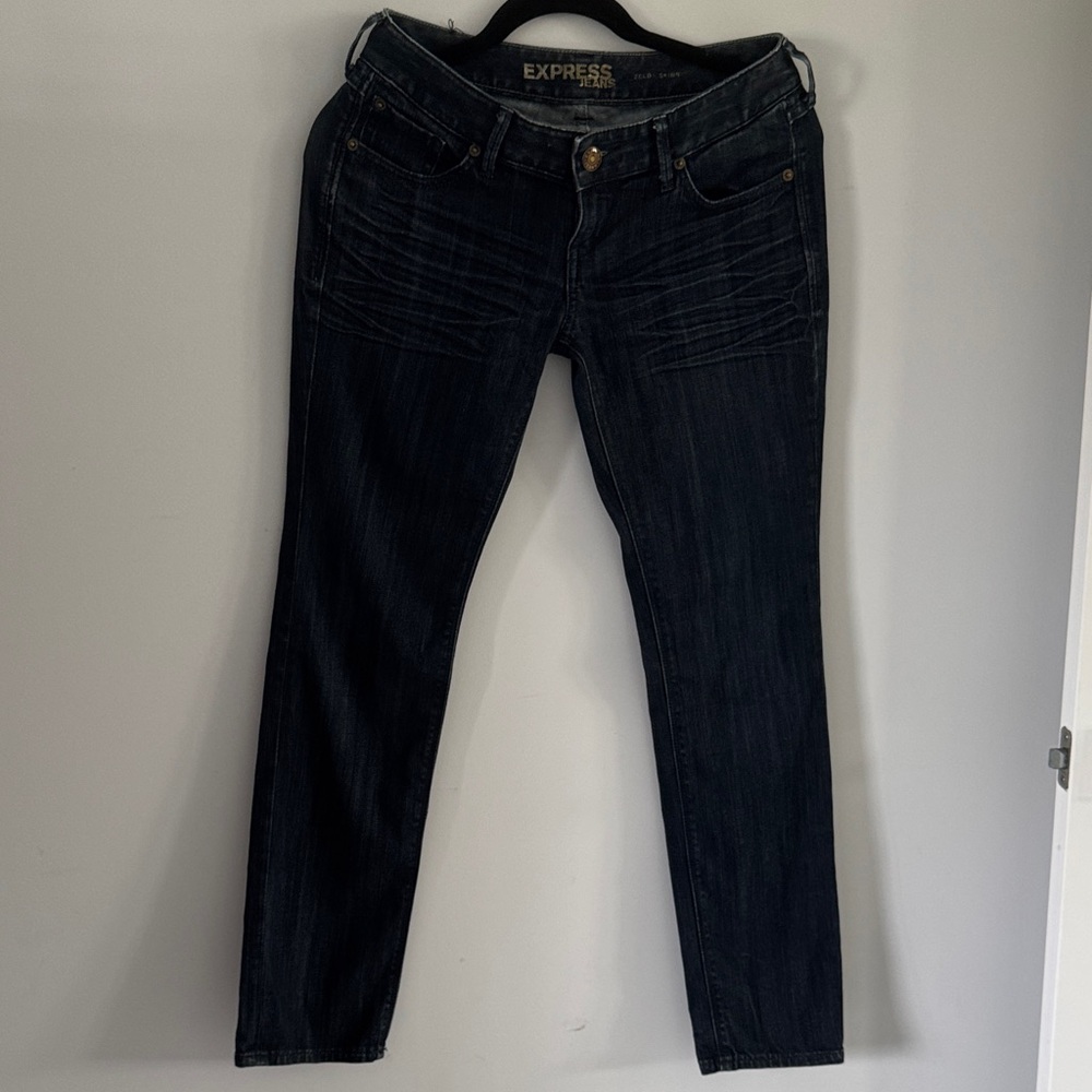 Express Women's Deep Indigo Skinny Jeans
